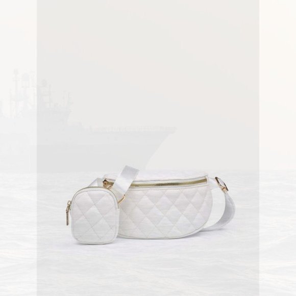 New Quilted Waist Bag With Small Pouch 127 - Picture 2 of 4